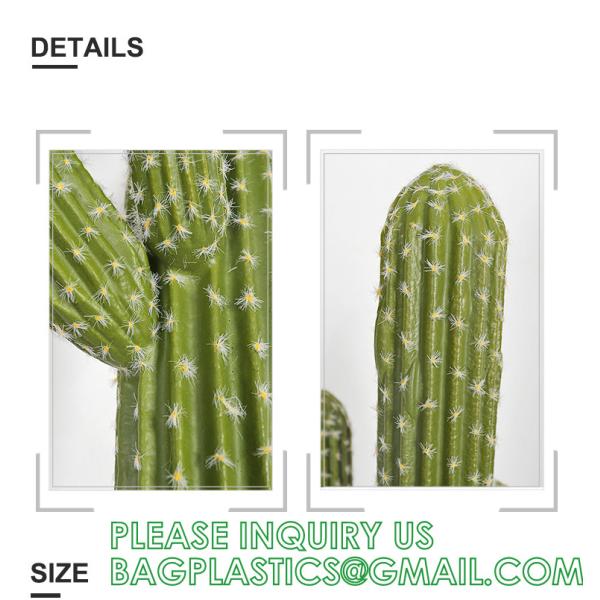 Pear Cactus Artificial Cactus Fake Big Cacti Pick Tall Faux Bunny Ear Plants for Home Garden Office Store Decor
