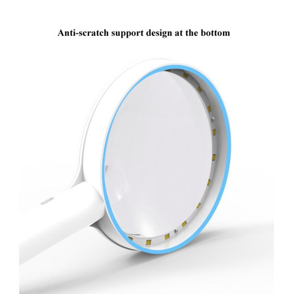 Wufan Long-Lasting Eye-Friendly Large Lens Smart Rechargeable Magnifier | Ideal for Jewelry Appraisal & Craft Detailing