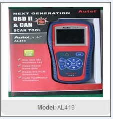  2013 Latest Autel AutoLink AL419 Next Generation OBD II & CAN Scan Tool+Free shipping