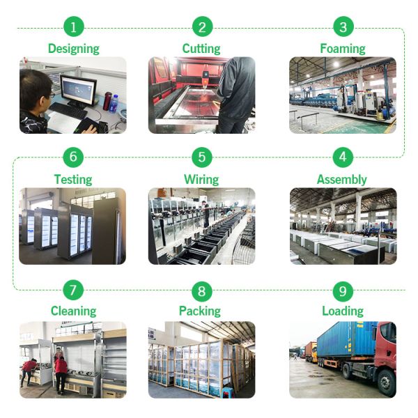 Supermarket Energy Saving Frozen Food Combined Commercial Display Freezer Chest Freezer With Automatic Defrost
