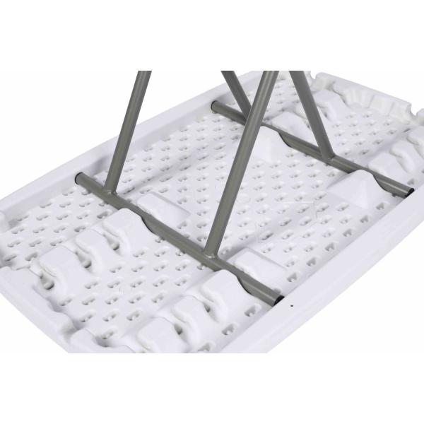 30Inch Plastic Height Adjustable Laptop Folding Table for Home Office Living Room