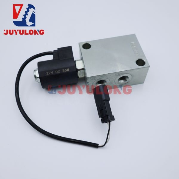 JUYULONG Excavator Quick Change Connector Hydraulic Solenoid Valve 12V & 24V Coupling Cylinder Check Valve Attachment Fittings