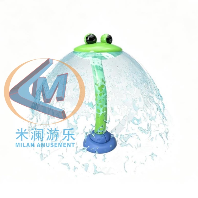 Frog Water Spray with Umbrella Water Effect-Suitable for Kids Water Splash Pad