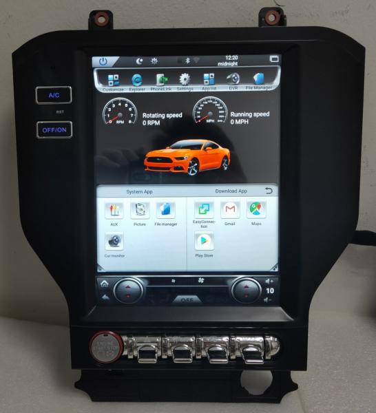 Ouchuangbo Tesla style 10.4 car audio gps radio android 8.1 for Ford mustang 2015-2018 stereo PX6 4GB+64GB