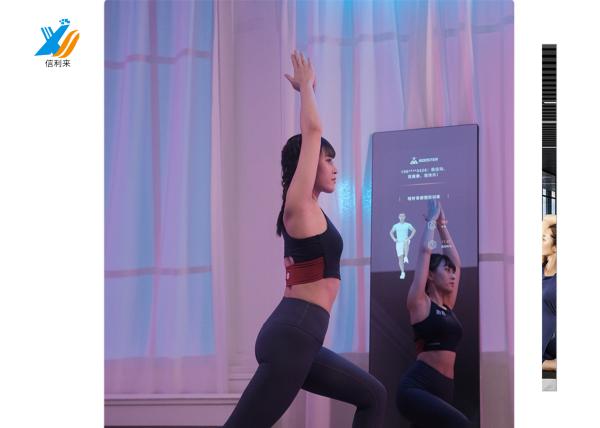 Panela de tela sensível ao toque multi-toque projetado capacitivo (PCAP) impermeável à água impermeável ao óleo Anti-UV Espelho inteligente para Fitness Club Smart Home Banheiro Comércio display LCD LED Espelho de toque