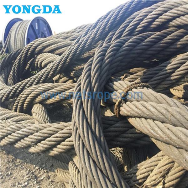 6 Strand 6x61N 6x91N Offshore Mooring Steel Wire Rope