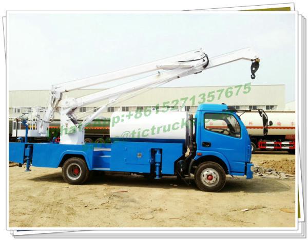 Truck Mounted 16m Aerial Work Platforms woith Water tanker High Performance Whtsp:+8615271357675
