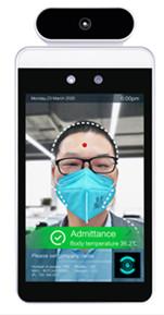 Industrial 8 Inch Facial Recognition Door Access Controller With Body Temperature Detector