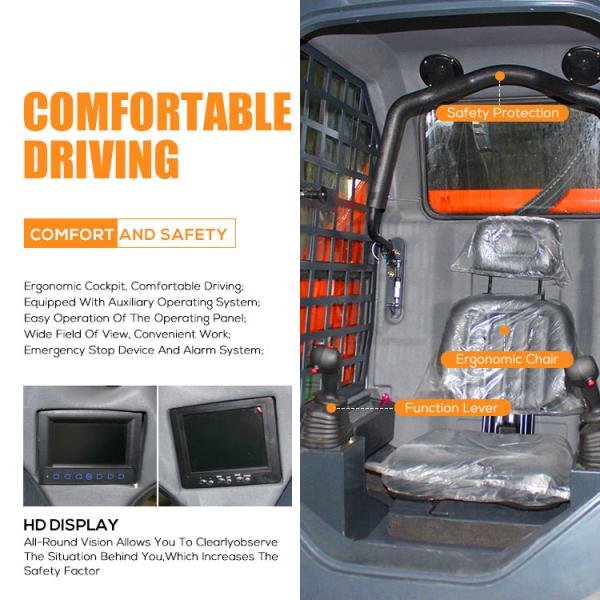 Free Shipping Mini Skid Steer Loader EPA/EURO 5 diesel Mini Skid Steer Loaders Mini Wheel Loader