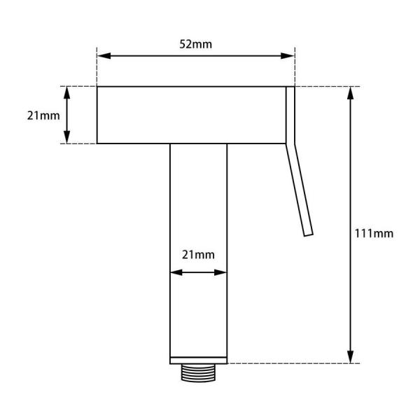 Hand Held Toilet Shower Head Douche Bidet Spray With PVC Water Hose for Modern Bathroom