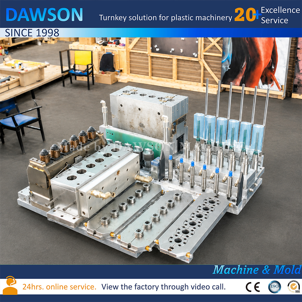 1~12cavity Plastic Bottle Mould with Customized Size and Over 1,000,000 Times Mould Life for Injection Stretch Blow Molding