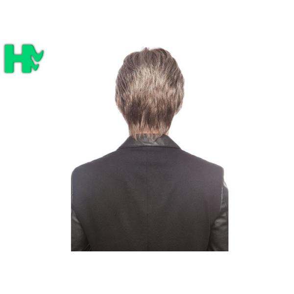Father’s Day Gift Synthetic Men Short Hair Wigs With Side Bang , Men Hair Wig