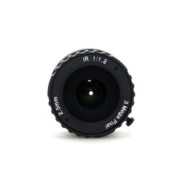 HD 3MP 2.5mm CCTV lens CS IR metal for HD Security Cameras,1/2.5 format, F1.2 aperture