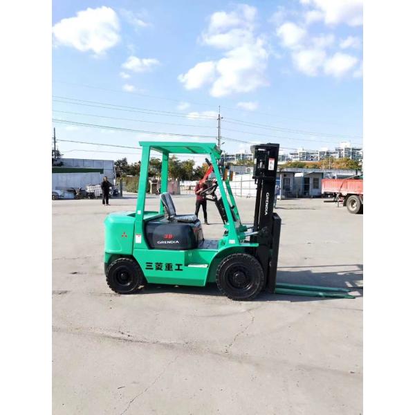 Camión de montacargas diesel Mitsubishi usado 3 toneladas Etapes estándar Mitsubishi originales usados