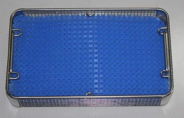 Medical Surgical Rigid Sterilization Containers , Stainless Steel Wire Mesh Trays