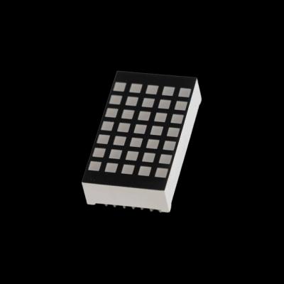 38.9x53.8mm 5x7 LED Dot Matrix Display Square 6mm  (Ultra Bright Red/Green/Blue/RGB, Common Anode/Cathode)