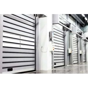 Противоветровые, герметичные, с двумя оболочками, стальные, сверху, секционные двери с замком