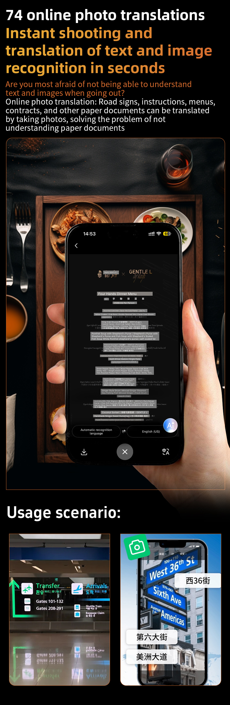 Summary Mobile Translator 147 Languages Video Calling AI Translation Device