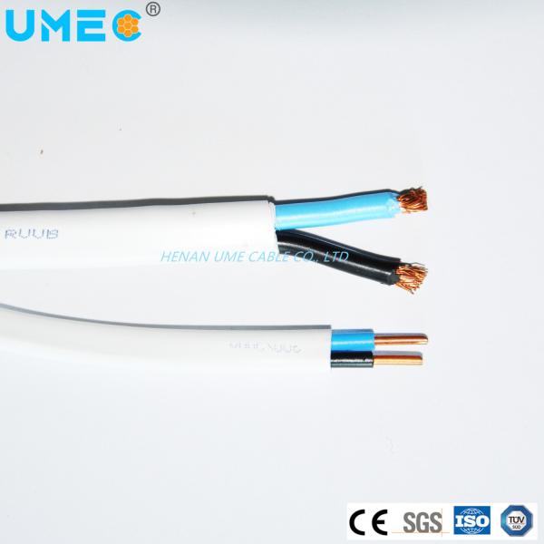 Fios elétricos planos com material condutor de cobre com isolamento de PVC flexível
