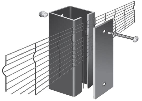 Clearvu Portable No Climb Security Fence Construction Hoarding Finger Proof Wire