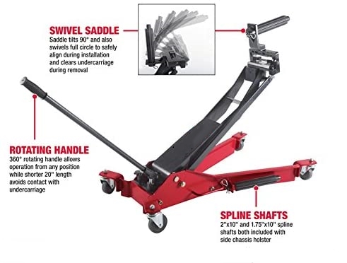 Tilting Saddle 24inch 300LBS Heavy Duty Clutch Jack