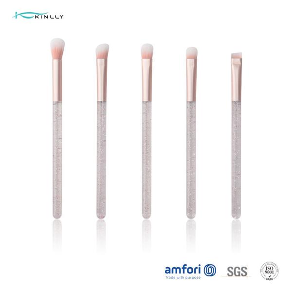 Пластиковый макияж глаза 5PCS чистит щетку щеткой синтетического Vegan волос косметическую