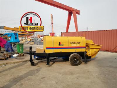 HBT50 Mobile Electric Concrete Stationary Pumps Hydraulic Pump Solenoid Group Tow Behind Pump Trailer Concrete Pump