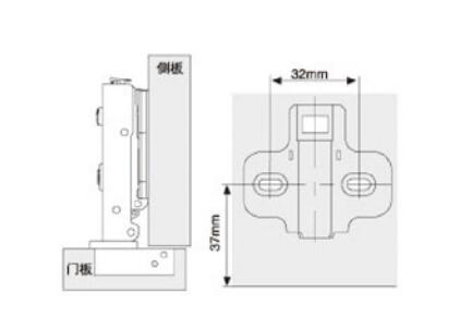 Nickel Plated Self Closing Cabinet Hinges , Full Overlay Cupboard Door Hinges