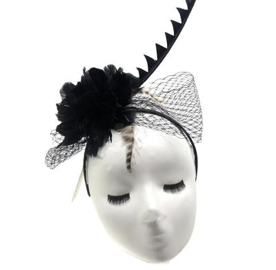 15*30 cm Feather Veil Fascinator com Headband Express Shipping DHL UPS FEDEX EMS TNT
