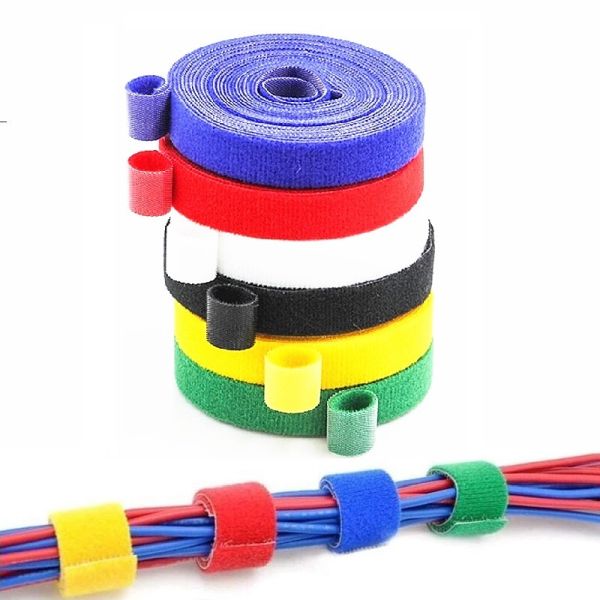 2cm Width Double Sided Hook and Loop Cable Tie Reusable 2000 Times with Customizable Logo