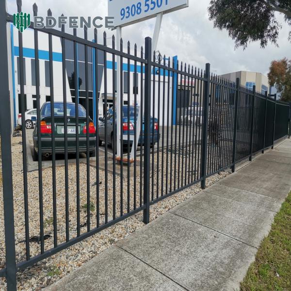 Easy Installation Decorative Wrought Iron Zinc Steel Fencing for Gardens Villas Pool Areas Construction Sites for Home Use