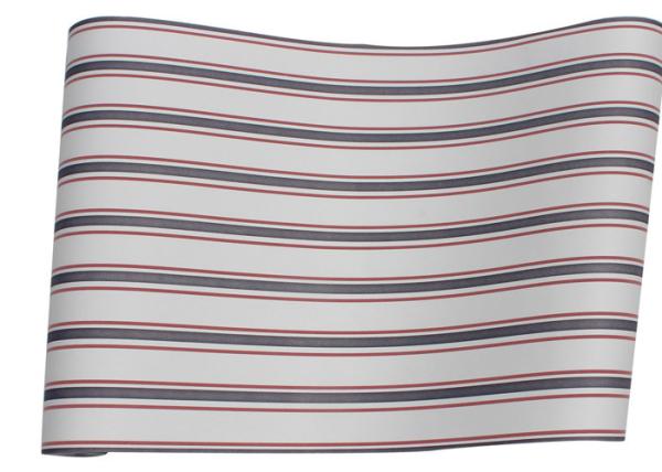 Mediterranean Modern Removable Wallpaper,Blue And Red Striped Wallpaper 0.53*10M
