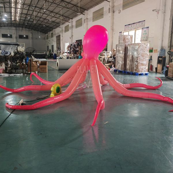 Customized Giant Inflatable Sea Octopus Monster Inflatable Octopus Balloon Party Decoration With Led Light