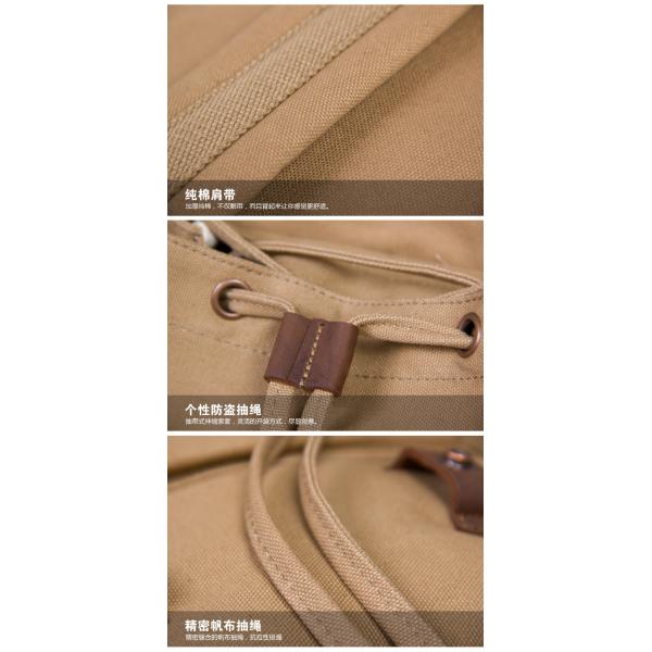 Backpack male cotton casual canvas backpack sports bag student computer bag large capacity