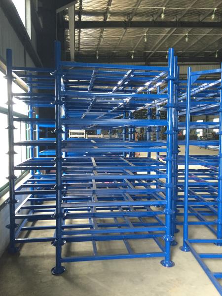 Foldable Warehouse Storage Stacking Rack for fabrics, tires, cartons