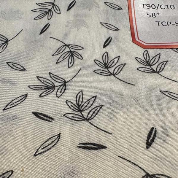 TC 90/10 45×45 133x72 Printed Poplin Fabric White Cotton Poplin Printed Fabric