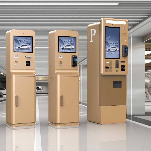 Stainless Steel Material Public Parking Lot System Self Service Kiosk For Outdoor Use
