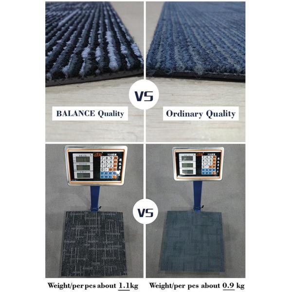 Washable 50x50cm PP Conference Room Commercial Carpet Tile with Pile Weight 520g/sqm