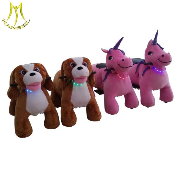 Hansel wholesale coin operated electronic kids ride on dog for sale