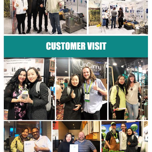 CE 220v équipement de distillation de chemin court de 2 litres