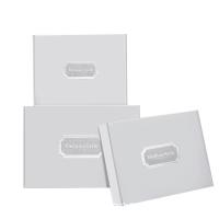 Boîtes d'emballage personnalisées en papier d'argent imprimées avec un logo de vêtements et cosmétiques Boîtes d'emballage cadeaux