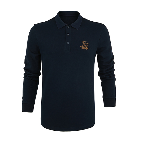 High Elasticity Skin-friendly Fashion Plain Cotton Long Sleeve Apparel Tee Shirts Men's Clothing Polo Tshirts High Quality