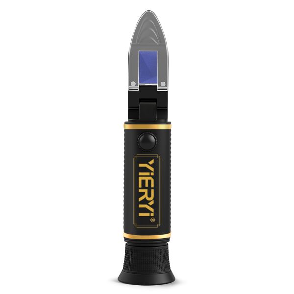 4-in-1 Multi-Fluid Hand Held Refractometer with ATC and High Accuracy ±0.2% for Glycol, Battery & Cleaning Fluids