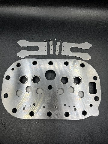 ANSI Standard Round Compressor Valve Plate With Threaded Connection