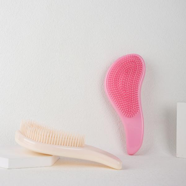 2 sizes Pure Color Head Massage Comb Anti Static Hair Care Brush Detangle Shower Hairbrush Comb Scalp Massage Comb