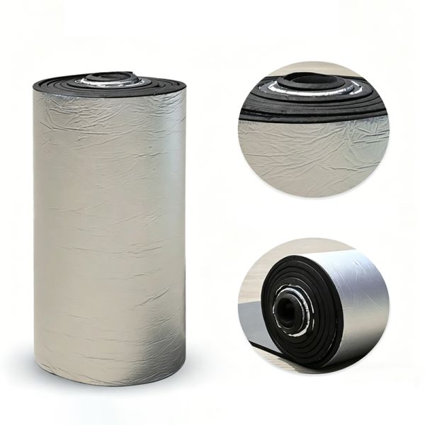 Aluminum Foil Coating NBR Rubber Self Adhesive Heat Insulation Pads For Automotive