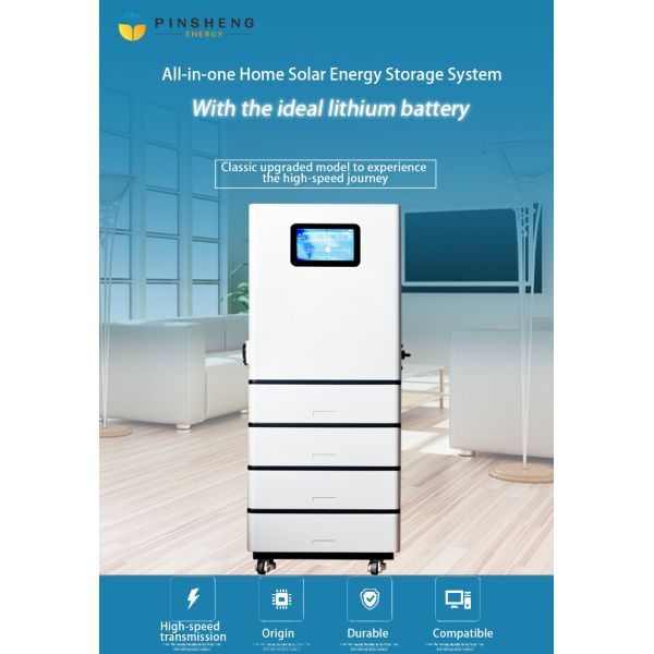 Pinsheng All in One Stacked Modules 51.2V LiFePO4 Lithium Battery 10Kwh 20Kwh Energy Storage Battery and 10Kw Hybrid Inverter