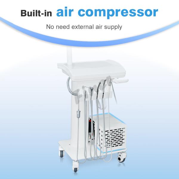 Lampe à LED de plateau dentaire Unité dentaire portable avec compresseur d'air