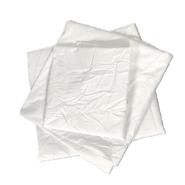 Белая гостиница регулярного размера простыни повторно использовала промышленный хлопок Rags