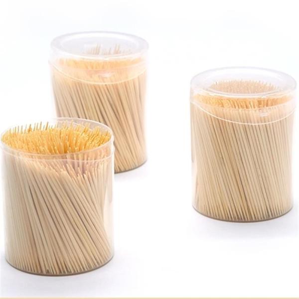 Ferramentas de madeira de bambu naturais dentais do palito para o cuidado oral do hotel do restaurante da casa